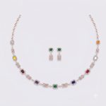 Minimalist Drop Rose Gold Necklace Set