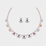 Timeless Solitaire Rose Gold Necklace Set