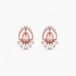 Rose Gold Pear-Shaped Diamond Drop Earrings