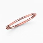 Modern Criss-Cross Rose Gold Bangle