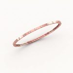 Delicate Milgrain Edge Rose Gold Bangle