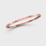 Bold Statement Diamond Rose Gold Bangle