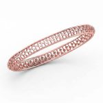 Classic Half-Eternity Rose Gold Bangle