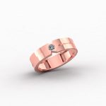 Geometric Pave Rose Gold Statement Ring